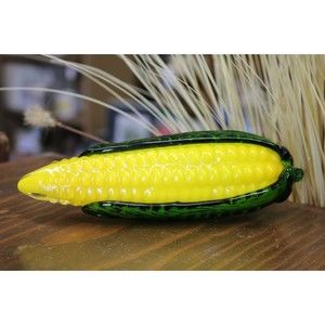 Vintage Handblown Glass Corn On Cob
